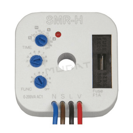 Relé časové SMR-H 0,1s-10h , 230VAC multifunkčné 4-vodičové