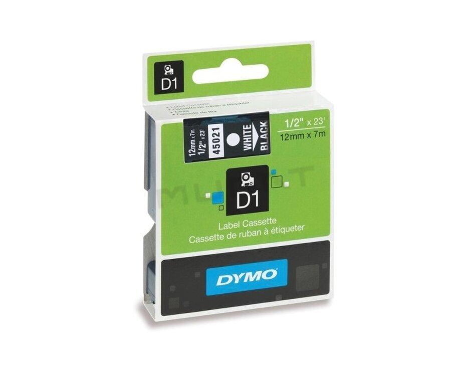 Paska DYMO 12mm  45021, biela/čierna