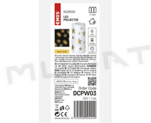 Svietidlo LED VIANOČNÉ- dekoratívny projektor DCPW03 hviezdičky, vnútorný