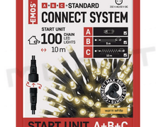 Svietidlo LED VIANOČNÉ- reťaz spojovacia Standard D1AW01 10m IP44 teplá biela