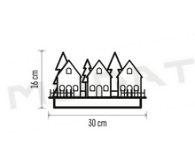 Svietidlo LED VIANOČNÉ- dedinka, 16 cm, DCWW21 vnútorné 2×AA, IP20, teplá biela