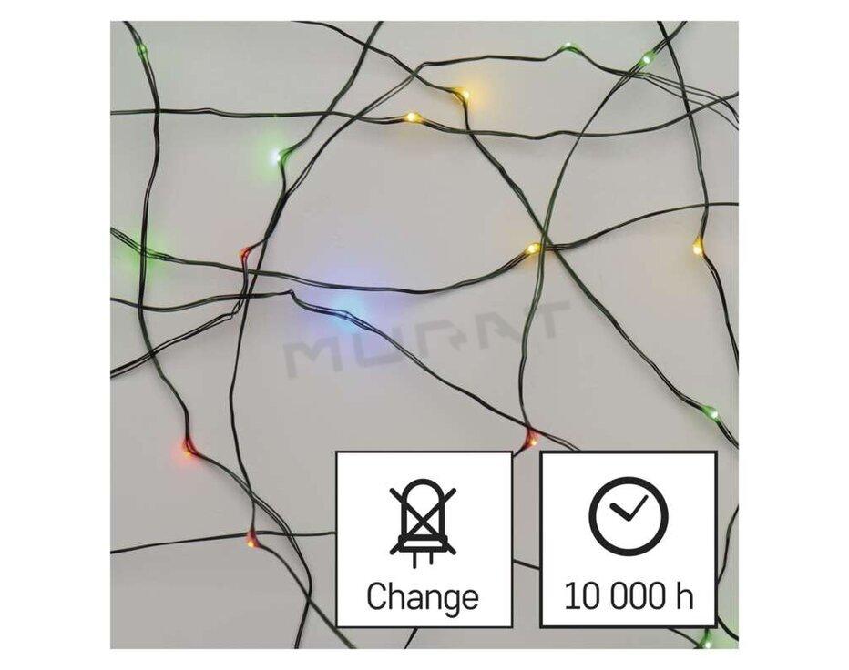 Svietidlo LED VIANOČNÉ- reťaz nano D3AM01 zelená 4m, vonk., multicolor,časovač