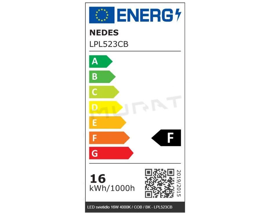 Svietidlo LED  16W 4000K čierne COB - LPL523CB Nedes