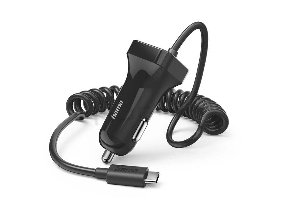 Hama 201609 nabíjačka do vozidla s káblom, USB-C, 2,4 A, 1 m