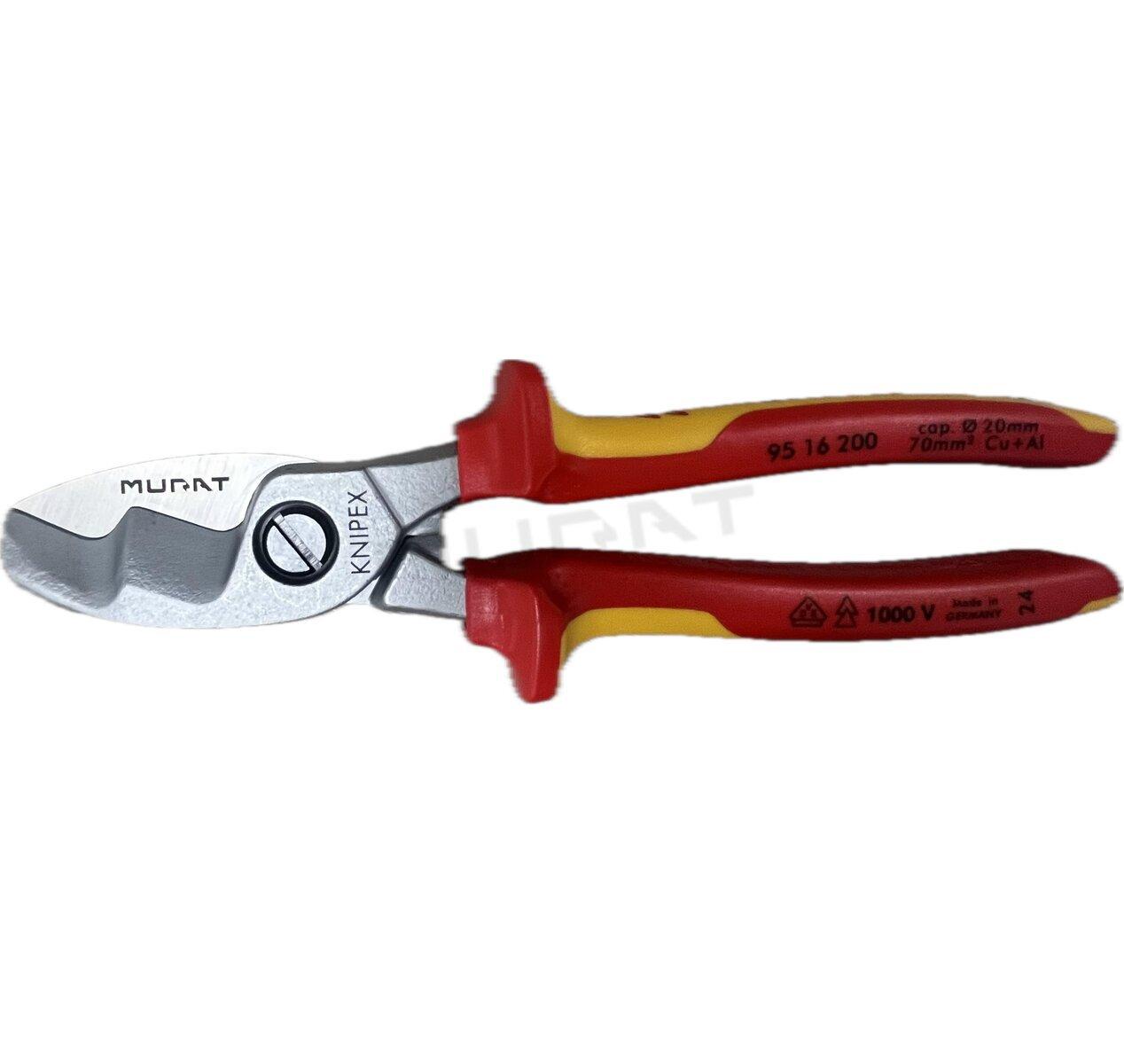 Knipex 95 16 200 - Kliešte strihacie s gravírovaným logom